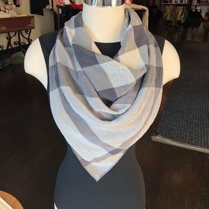 Silk Burberry Check Scarf NWT